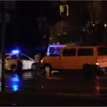 Два буса не поделили дорогу на Максимовича (Видео)