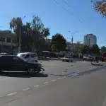 У Вінниці Audi не дало дорогу пожежній і залишилось без бампера
