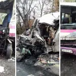 Під Вінницею два автобуса врізалися лоб в лоб (Відео)
