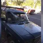 У Вінниці під час руху автомобіля на лобове скло впало колесо (Відео)