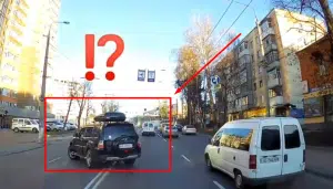 Пересечение двойной сплошной нынче в народе модно (Видео)