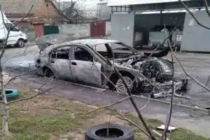 В Виннице сгорел BMW 7 серии